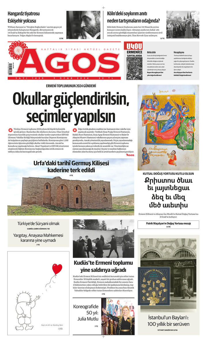 Agos yeni sayısıyla bayilerde